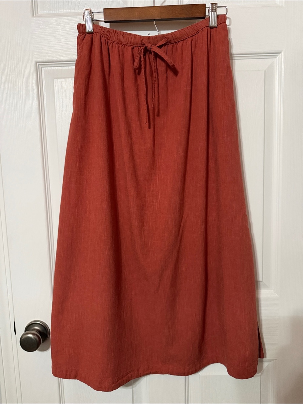 Universal Thread Rust-Red Drawstring Skirt